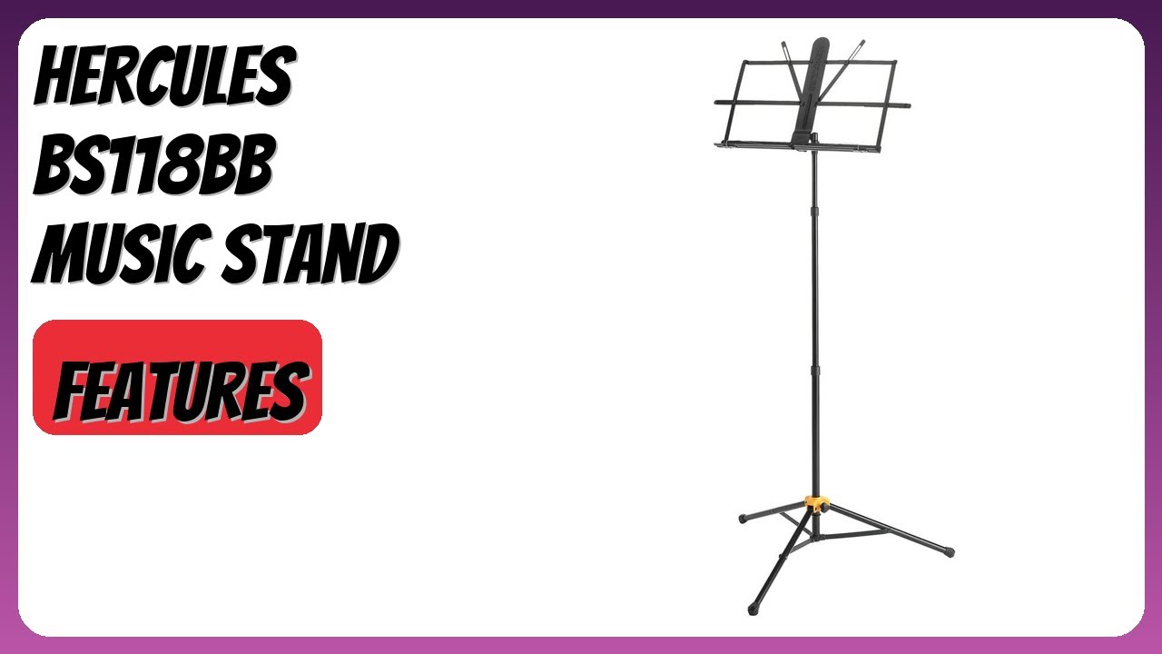 Hercules Stands BS118B pupitre compact (noir) | Bax Music