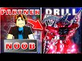 Noob with partner got upgraded titan drill man toilet tower defense roblox day 5