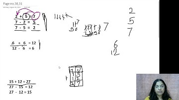 Addition and Subtraction - pair (page no 30,31)