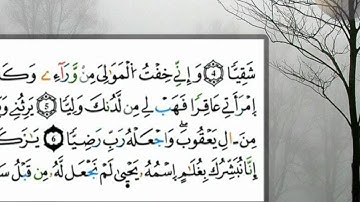 القارئ المغربي إبراهيم سهيل ماتيسر من سورة مريم