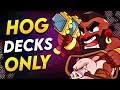 Playing the best hog rider decks in clash royale