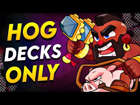 Playing The Best Hog Rider Decks in Clash Royale!