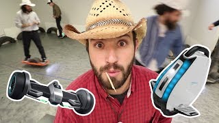 HOVERBOARD RODEO!! The Ultimate Bull riding challenge at the Spacestation! Adley plays Hide N Seek!