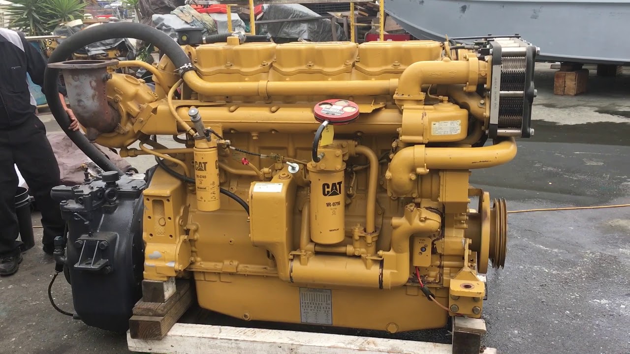 Caterpillar 3406E 550hp@2100rpm Marine Engine 2 - YouTube