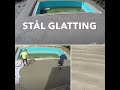 Gulvstøp betonggulv stålglatting Platting til basseng ferdig glattet. Concrete floor.Tom Langen