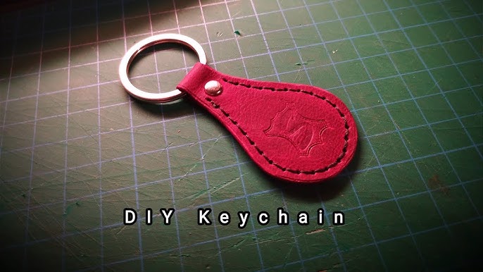 PATIKIL Leather Key Fob Kit, PU Leather Key Fob Blanks with Key Rings DIY  Keychain Making