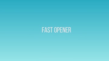 Fast Opener Premiere Pro Templates
