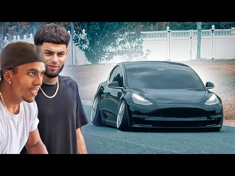 ADDING EXTREME CAMBER TO MY STANCED TESLA NO AIR RIDE