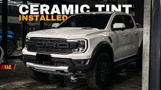 Ceramic Tint Installed on the Ranger Raptor