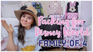 Pack With Me for Disney World 2022 | Packing for a Family of 4