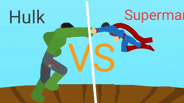 Superman vs Hulk StickFight (Sticknodes)