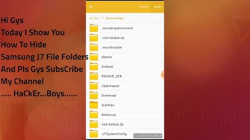 HOW TO HIDE FILE FOLDER SAMSUNG J7 And J5 ,J2
