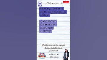 sql questions and answers - 25 #sql  #sqlinterviewquestions #datascience