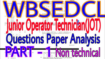 #WBSEDCL_EXAM_ANALYSISPart1   WBSEDCL Questions paper analysis 09/06/2019