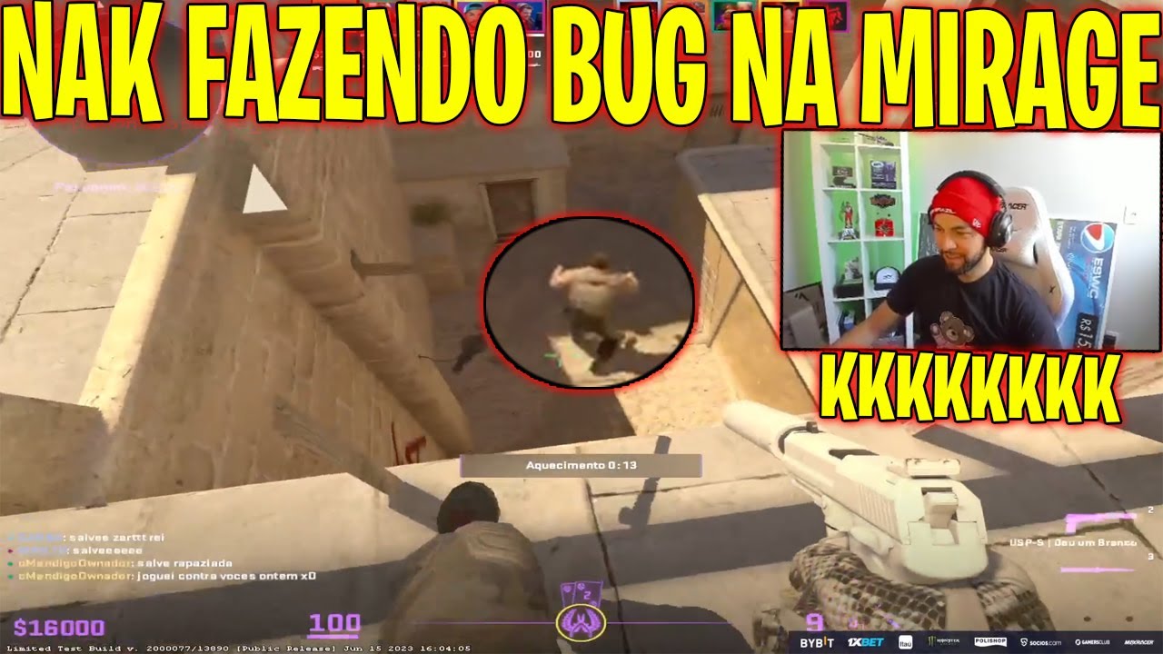 NAK BUGANDO MAPA NO AQUECIMENTO DA MIRAGE NO CS2!! - YouTube