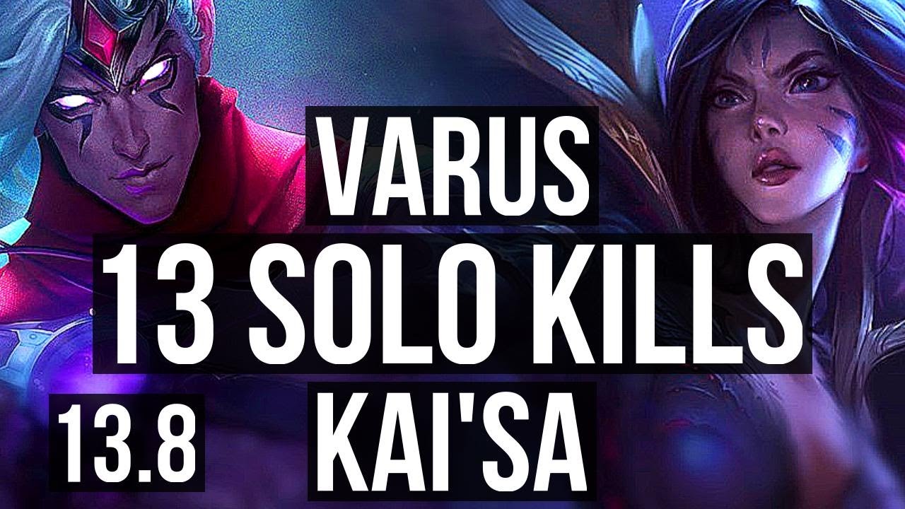 VARUS & Nautilus vs KAI'SA & Senna (ADC) 1v4 Quadra, 13 solo kills