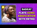 Saskay plays song association with netng