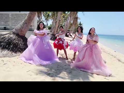 Dancing on beach Wearing Gowns 