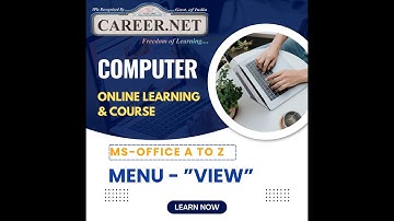 MS Word View Tab Tutorial in Hindi | MS Office Word Complete Training