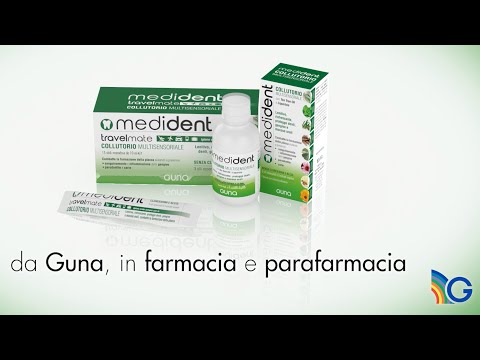 Medident Guna / Ополіскувач для ротової порожнини у тревел-стиках 15 стиків по 10 мл Італія, видео 1