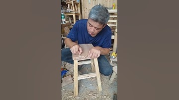 I repair cracks in wooden bench boards. Professional carpenter. Mortise and tenon craftsmanship