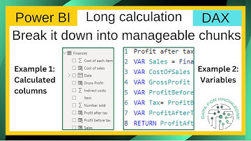 Simplifying Complex Calculations in Power BI DAX Step-by-Step: Using Variables vs Calculated Columns