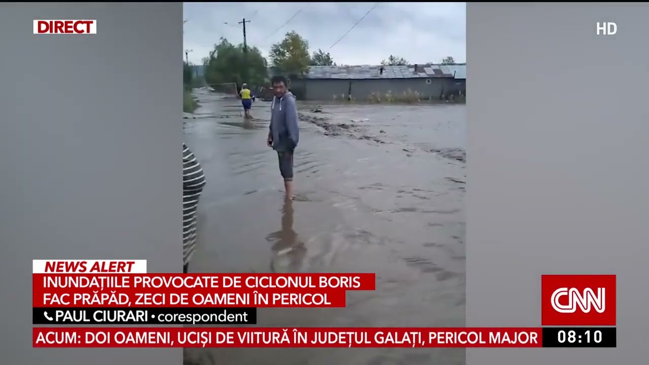 Inundatii în Galați. Doi oameni au muritm iar alte zeci sunt evacuați