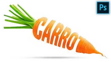 Carrot Typography Photoshop | Manipulation | Photoshop Tutorial #photoshoptutorial #photoshop
