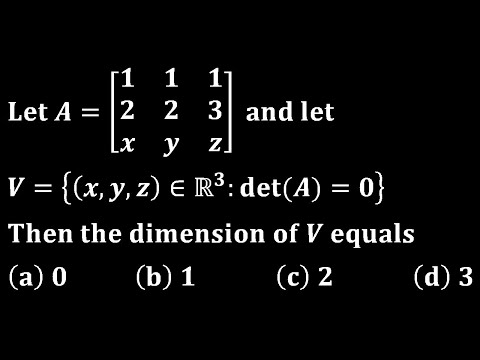 basis dimension of subspace gate 2007 linear algebra mathematics iit jam iitkgp 2022 Question paper