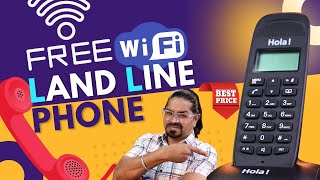 Cheapest Wireless landline phone hola tc 700 | free wifi phone for jio fiber and airtel xstream