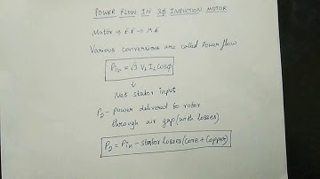 Power flow in a 3 ph. Induction motor explained(Tamil) | EE | Electrical machines