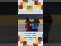 LEGO Minecraft 100 days: Day 6 The Bizarre Fight [EP3]- Stop motion #shorts