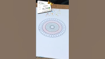❤ Topper knows this question ❤ - Spirograph - Design - #spirograph #art #ytshorts ❤ 37