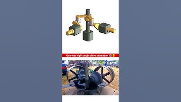 Gearless right angle drive animation ⚙️👷‍♂️ #animation #engineering #mechanical #cad #3d 🔥