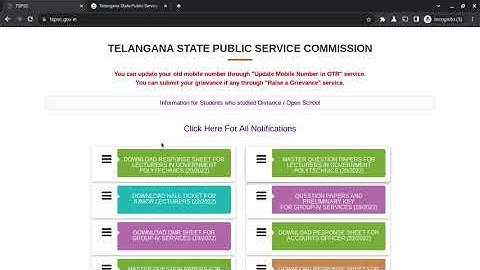 TSPSC Polytechnic Lecturer Answer Key 2023 | TSPSC Polytechnic Lecturer Response Sheet Released