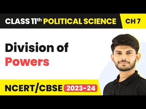Division of Powers - Federalism | Class 11 Political Science