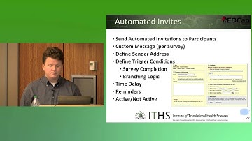 REDCap - Longitudinal Studies & Surveys - Presented by Bas de Veer, Research Consultant, ITHS