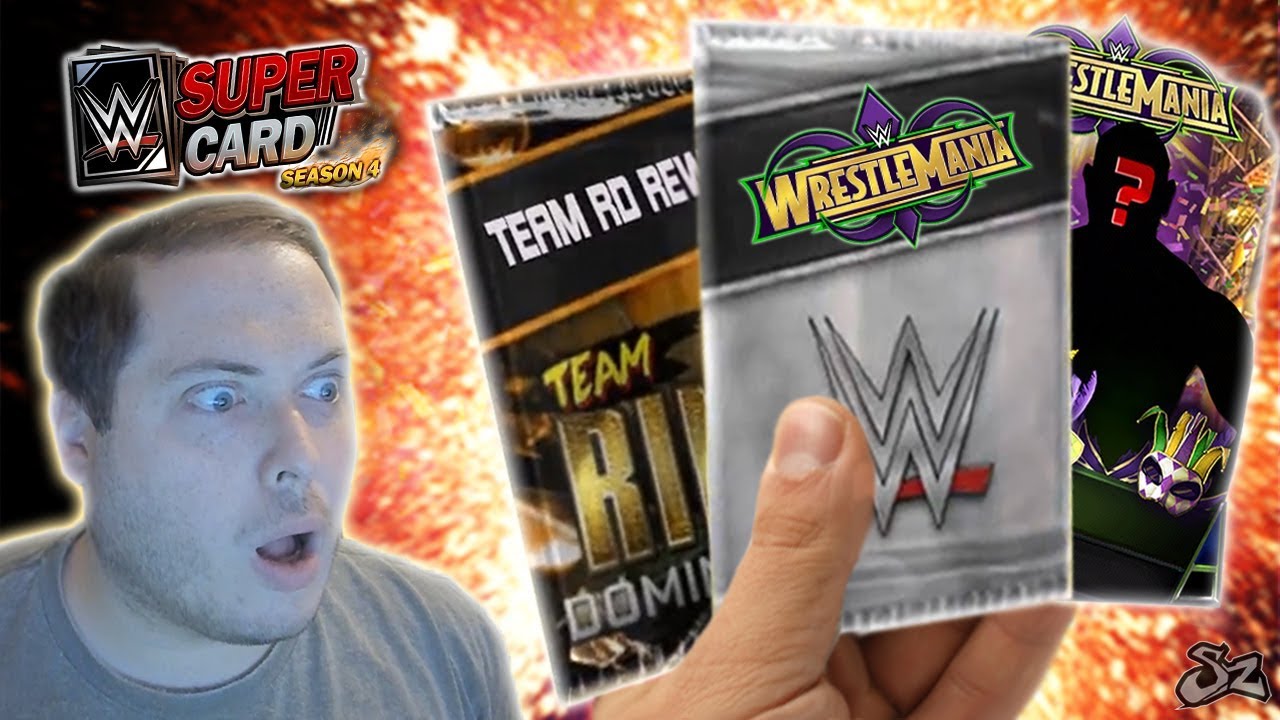 WHAT IS THIS LUCK?! GETTING 3 WRESTLEMANIA 34 CARDS IN 10 MINUTES! | WWE SuperCard S4