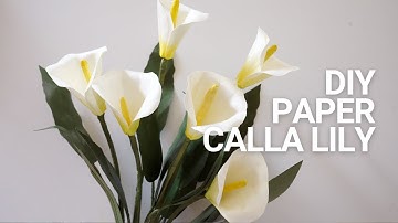 DIY Paper Calla Lily Tutorial | Flower Craft