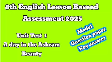 8th English  unit test 1 question paper with answers 2025. 8th english Unit 1 test @learneasilyhub