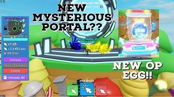 New update 4.5 in Clicker Simulator! New OP 20M EGG! Mysterious Portal??
