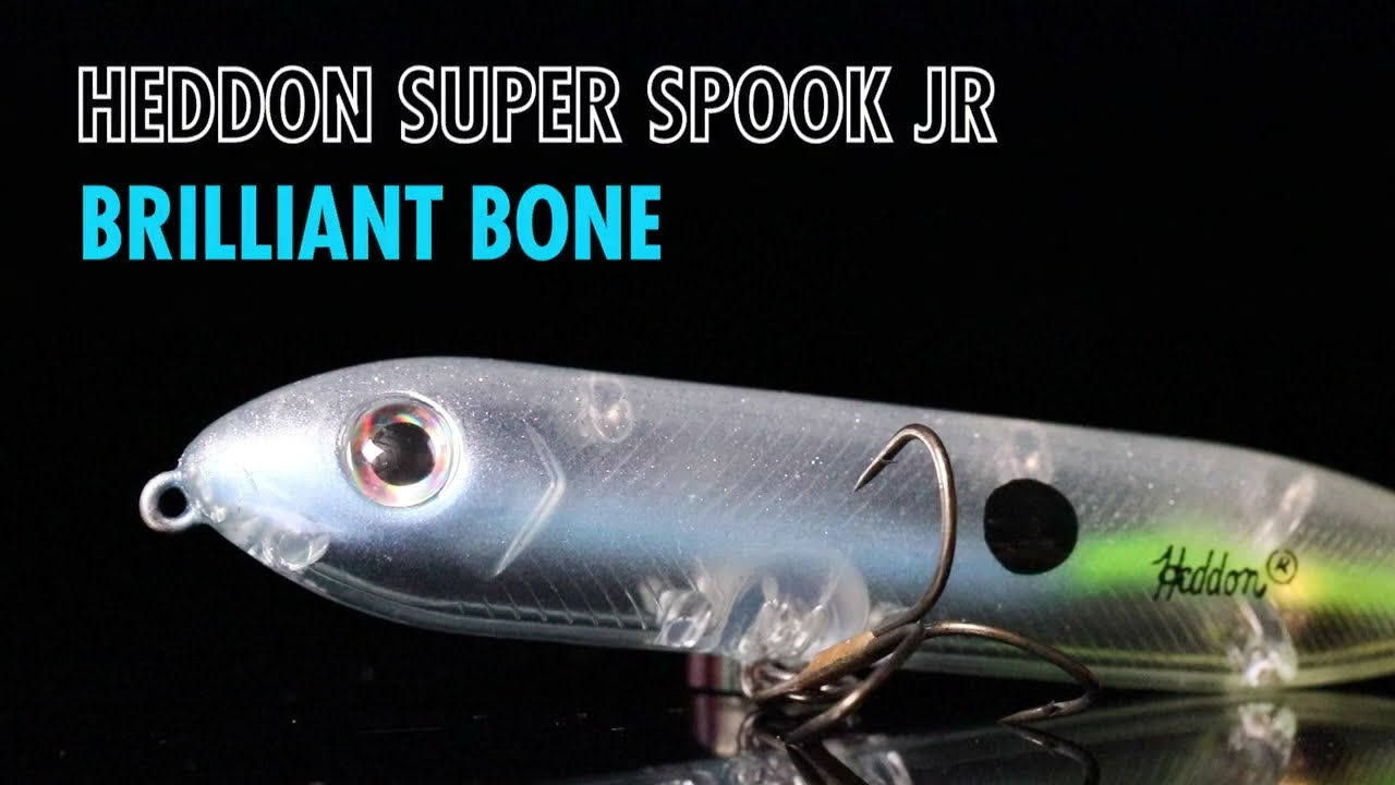 Heddon Super Spook Jr Brilliant Bone - Lurenet Paint Shop (Custom