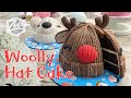 Christmas Woolly Hat Cakes, Rudolph nose included 😉