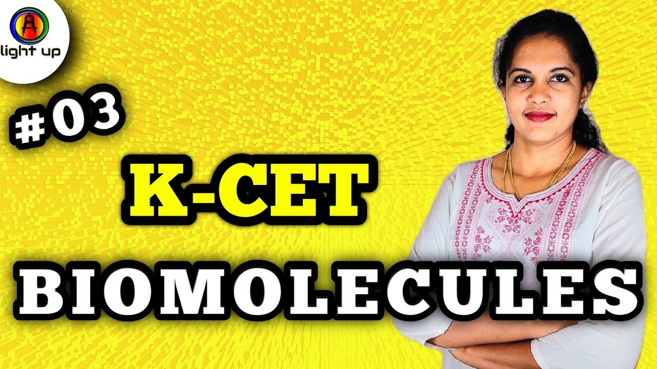 KCET CHEMISTRY CLASSES / KCET CRASH COURSE / KCET CLASS / BIOMOLECULES