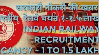 INDIAN RAILWAY RECRUITMENT 2017-18