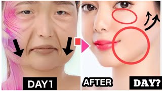 2 MIN! FACELIFT FOR HEAVY SAGGY LOWERFACE MASSAGE/2 دقيقة! شد الوجه لتدليك الوجه السفلي المترهل