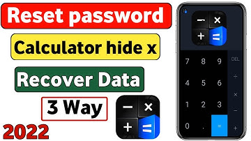 Calculator App Lock Forgot Password  Calculator Hide App Deleted Video And Photo Recover 2022 App