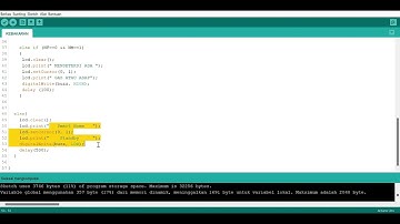 Koding Alarm Kebakaran With LCD
