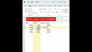 #VALUE! Error in Excel #excel #exceltips