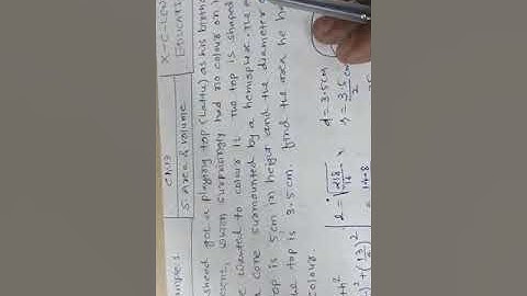 Class:10 ch-13( Example:1) S.area and volume